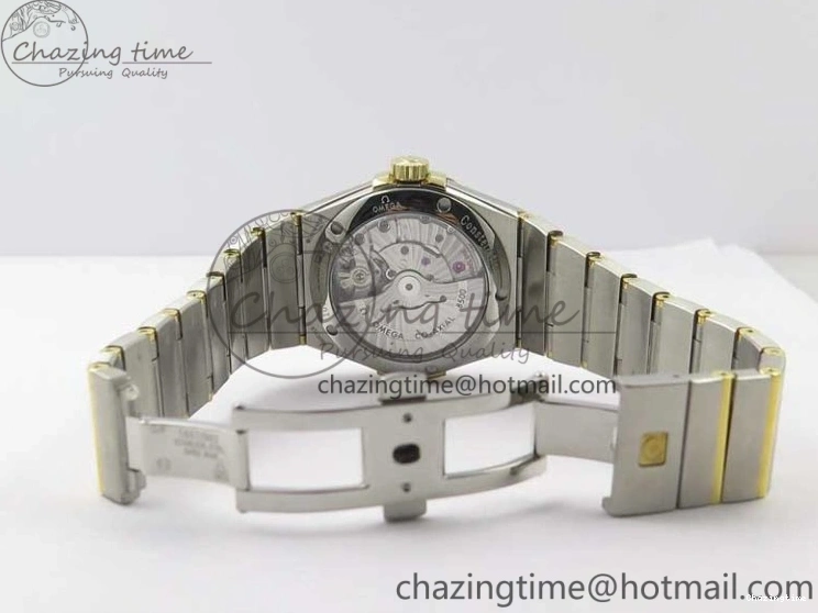 0303 Constellation 38mm SS YG VSF 1:1 Best Edition White Textured Dial on SS YG Bracelet A8500 Super Clone Upgraded 7922